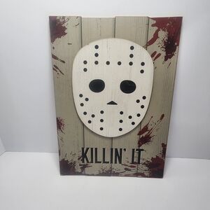 Jason Vorees Horror - Killin' It Wall Art with Mask Design -Horror Decorations